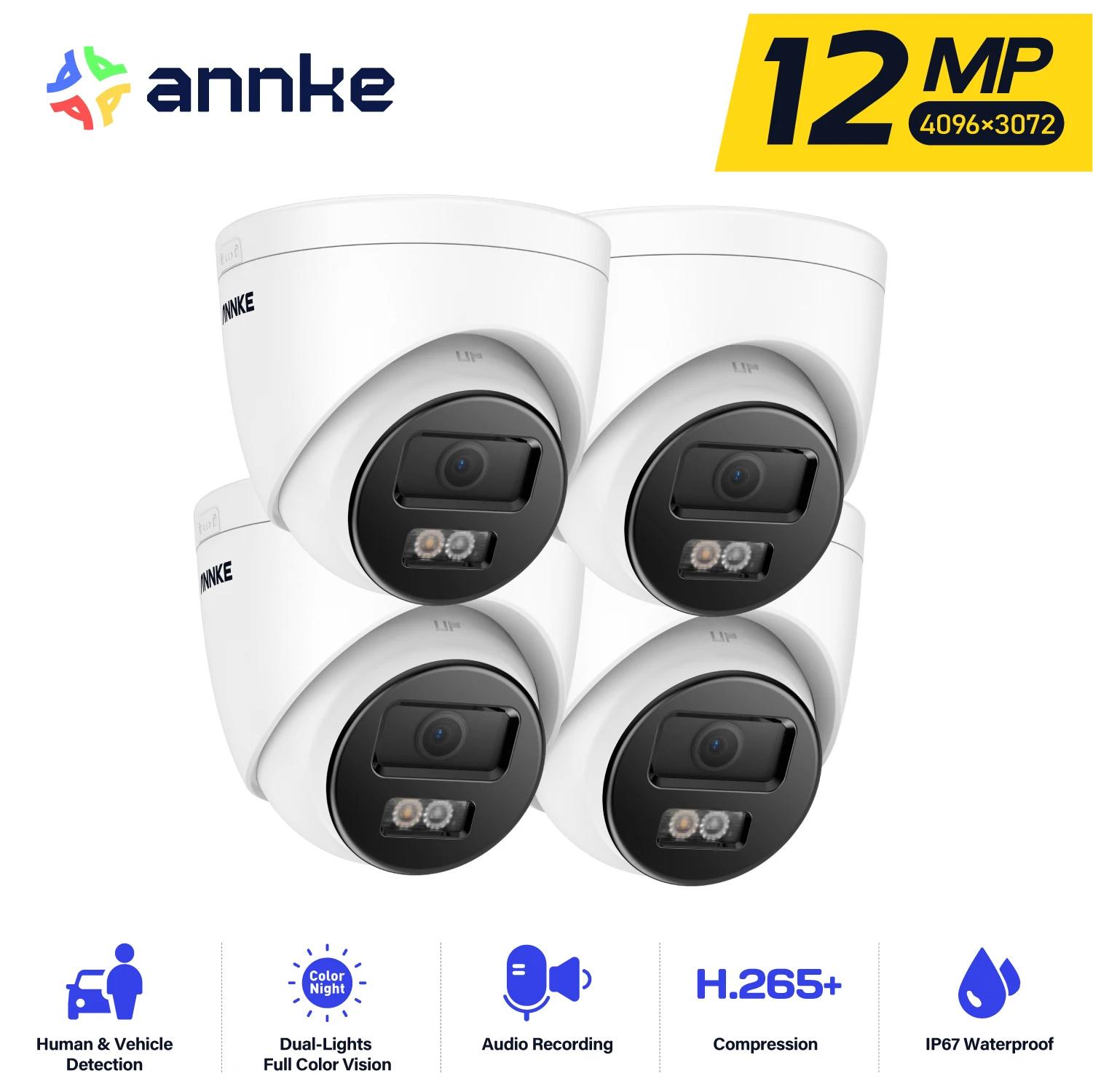 ANNKE Ʈ  Ʈ PoE IP ī޶,  ũ,   ī޶, ÷ IR Ʈ , IP67, 12MP Ʈ HD, C1200